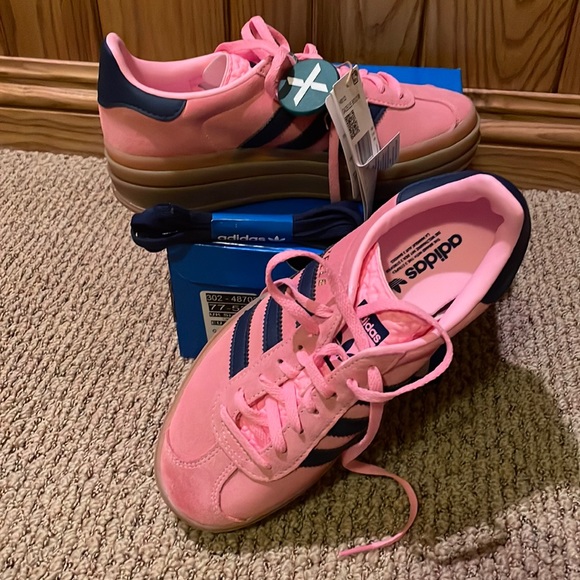 adidas Shoes - Brand new adidas gazelle in bold pink. Size 6.